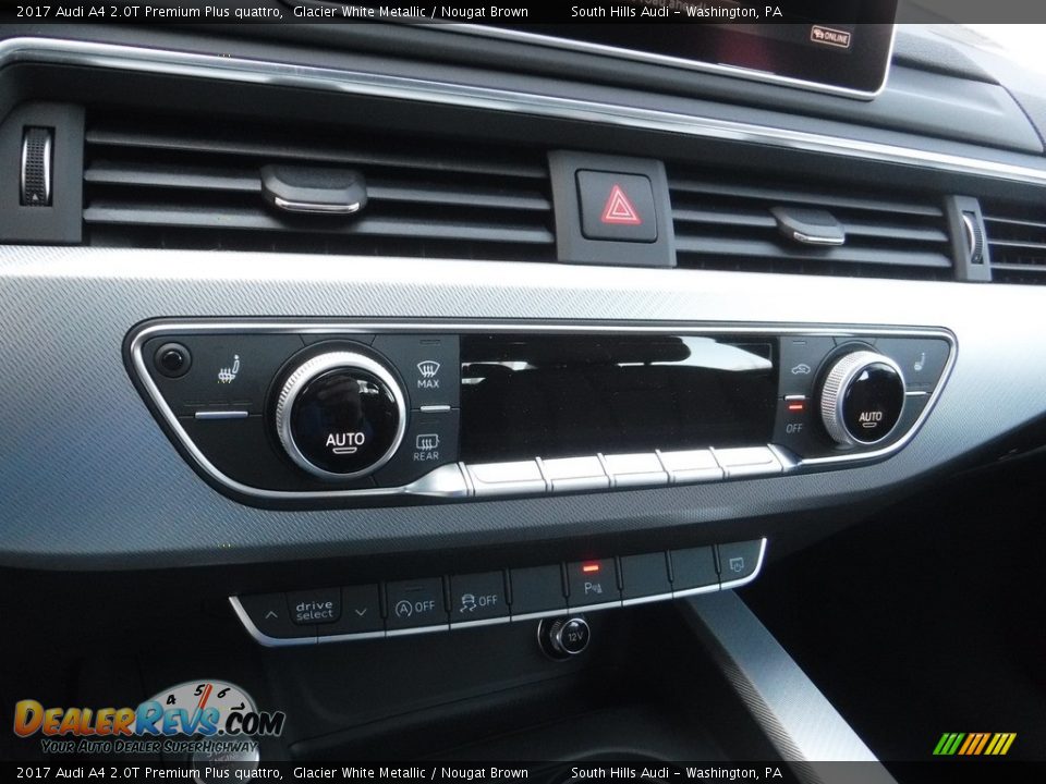 2017 Audi A4 2.0T Premium Plus quattro Glacier White Metallic / Nougat Brown Photo #27