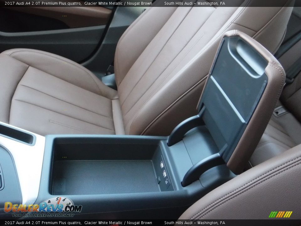 2017 Audi A4 2.0T Premium Plus quattro Glacier White Metallic / Nougat Brown Photo #29