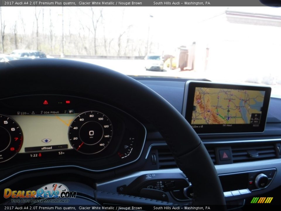 2017 Audi A4 2.0T Premium Plus quattro Glacier White Metallic / Nougat Brown Photo #31