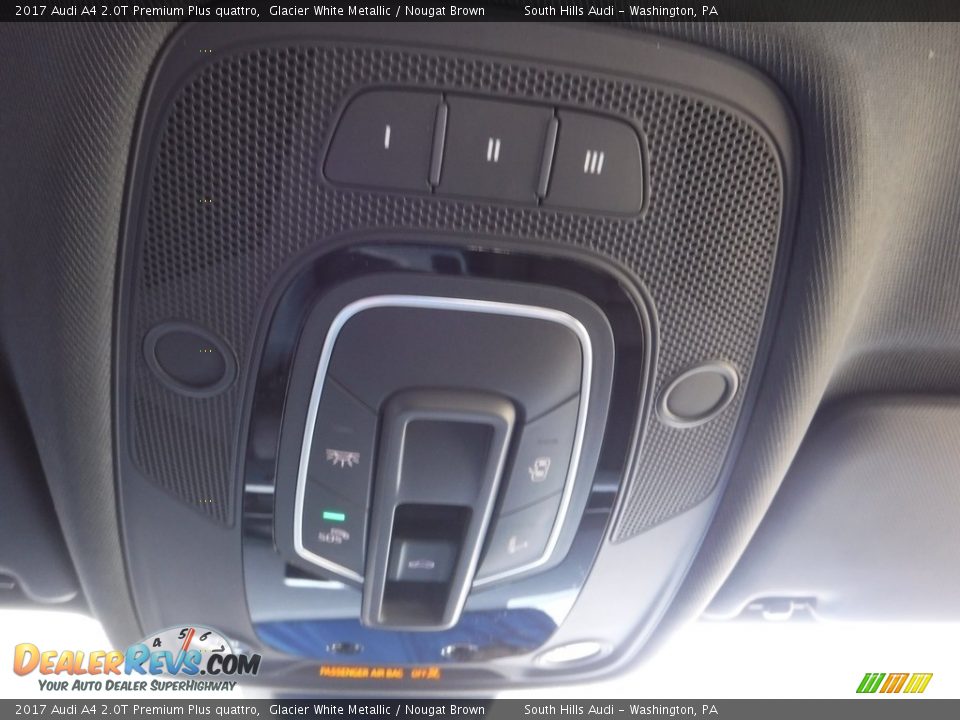 2017 Audi A4 2.0T Premium Plus quattro Glacier White Metallic / Nougat Brown Photo #35