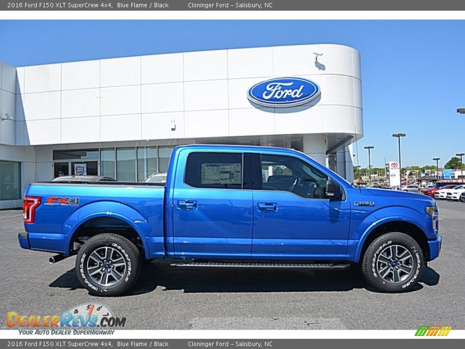 2016 Ford F150 XLT SuperCrew 4x4 Blue Flame / Black Photo #2