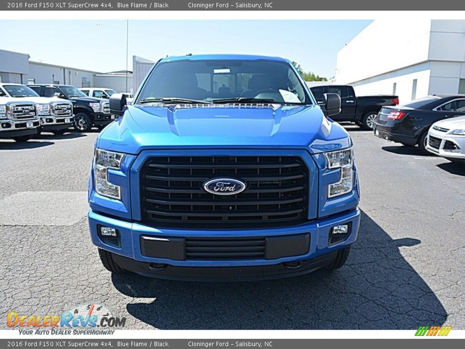 2016 Ford F150 XLT SuperCrew 4x4 Blue Flame / Black Photo #4