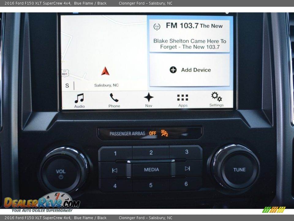 2016 Ford F150 XLT SuperCrew 4x4 Blue Flame / Black Photo #11