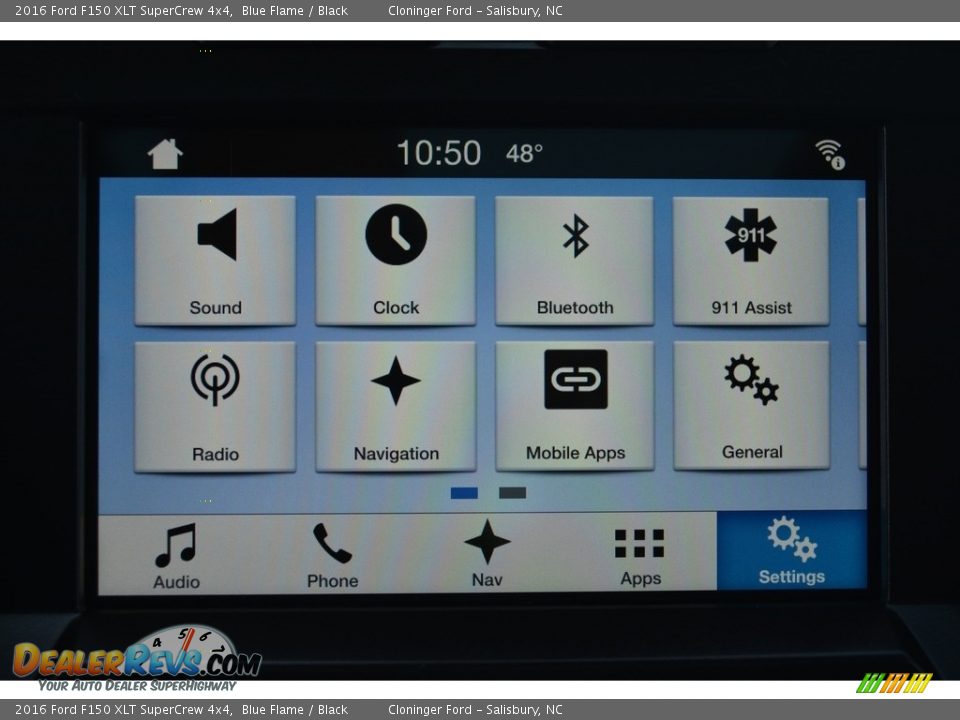 2016 Ford F150 XLT SuperCrew 4x4 Blue Flame / Black Photo #12