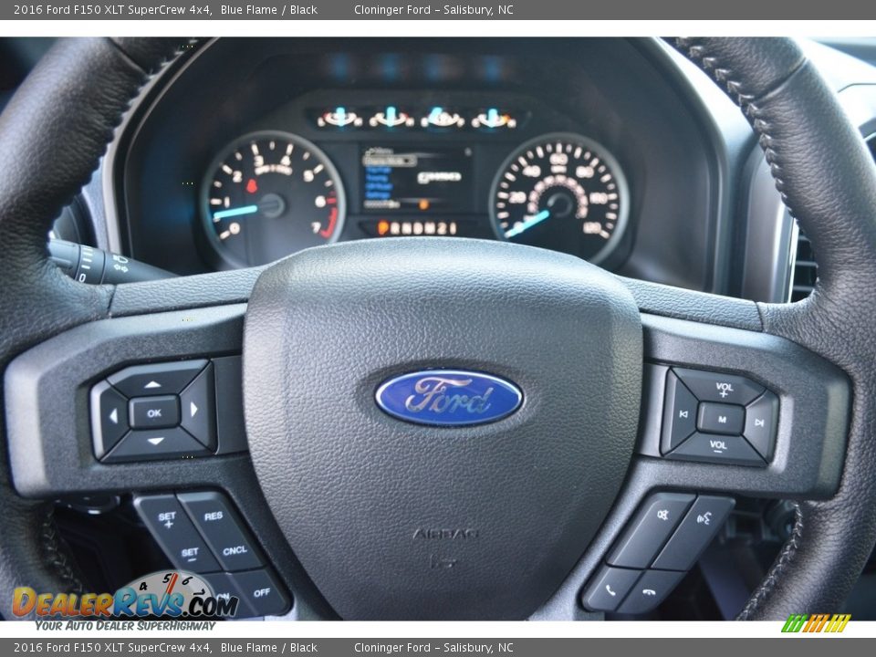 2016 Ford F150 XLT SuperCrew 4x4 Blue Flame / Black Photo #23