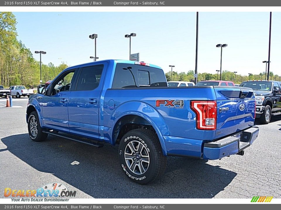 2016 Ford F150 XLT SuperCrew 4x4 Blue Flame / Black Photo #26