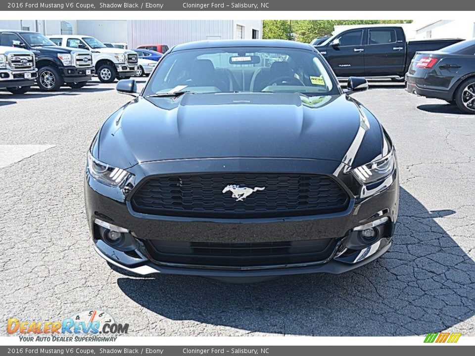 2016 Ford Mustang V6 Coupe Shadow Black / Ebony Photo #4