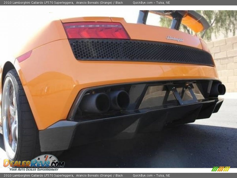 2010 Lamborghini Gallardo LP570 Superleggera Arancio Borealis (Orange) / Black Photo #8