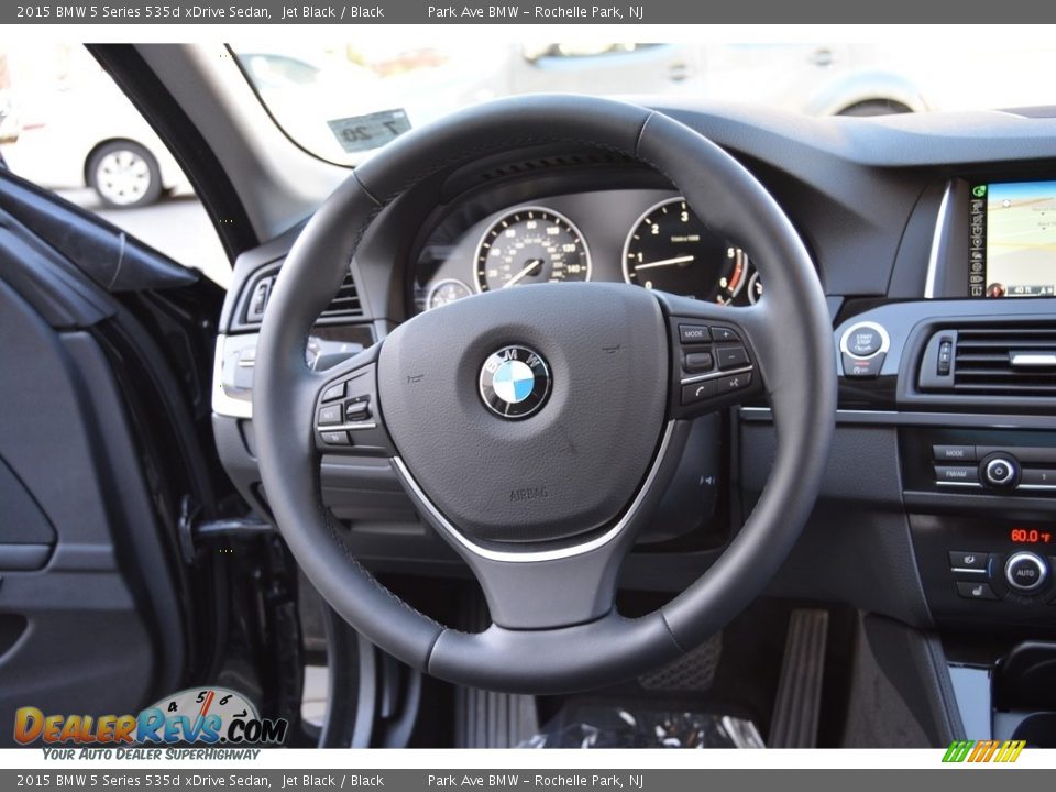2015 BMW 5 Series 535d xDrive Sedan Jet Black / Black Photo #17