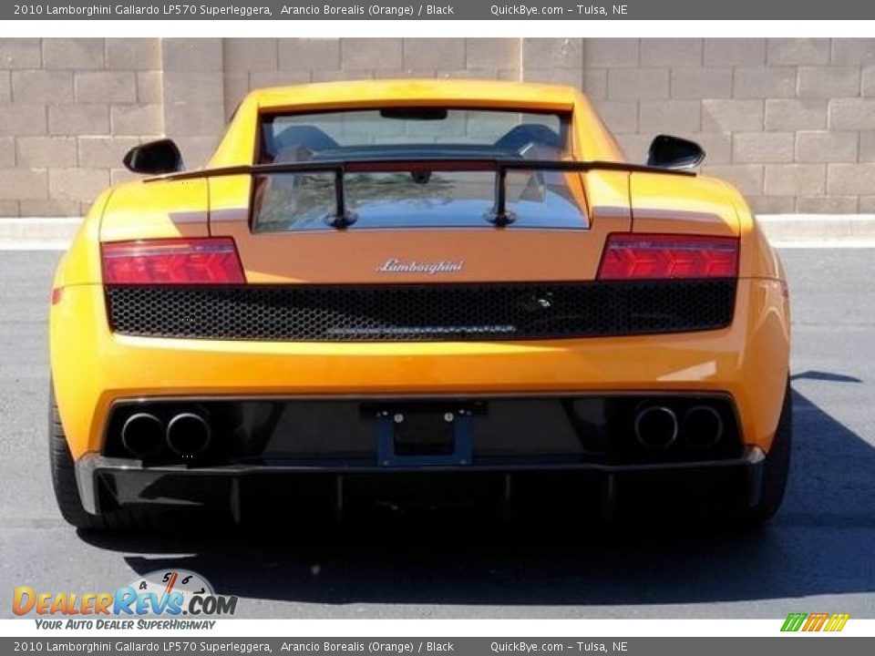 2010 Lamborghini Gallardo LP570 Superleggera Arancio Borealis (Orange) / Black Photo #9
