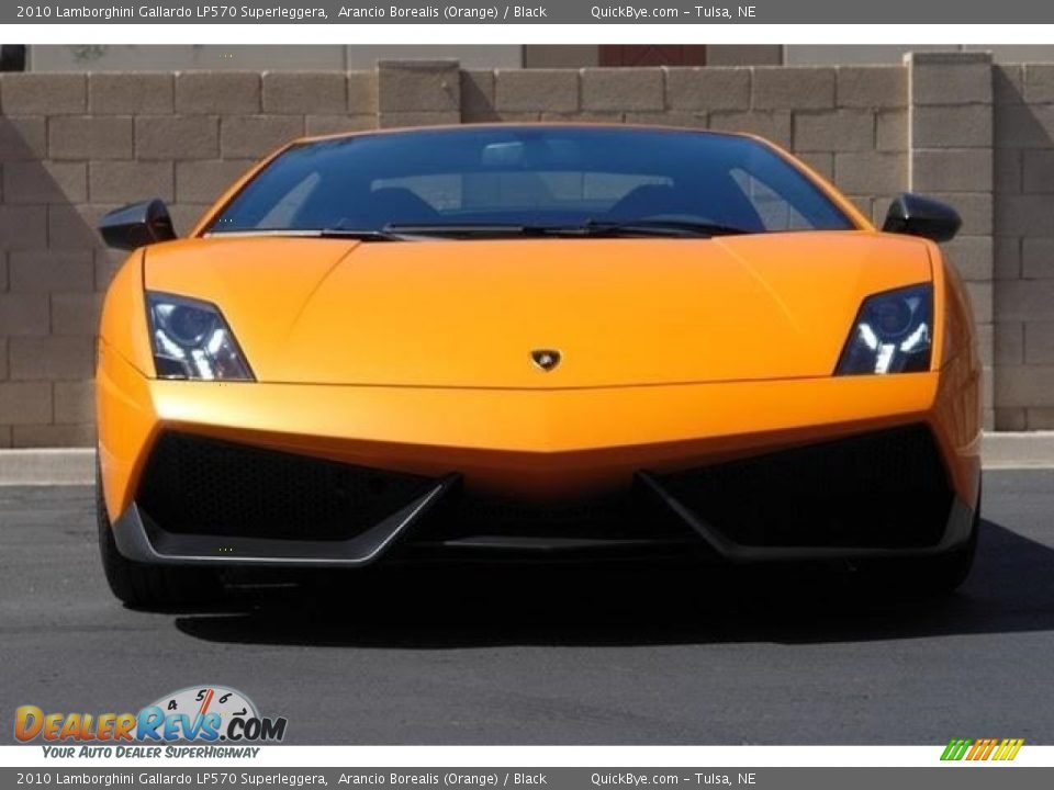 2010 Lamborghini Gallardo LP570 Superleggera Arancio Borealis (Orange) / Black Photo #12