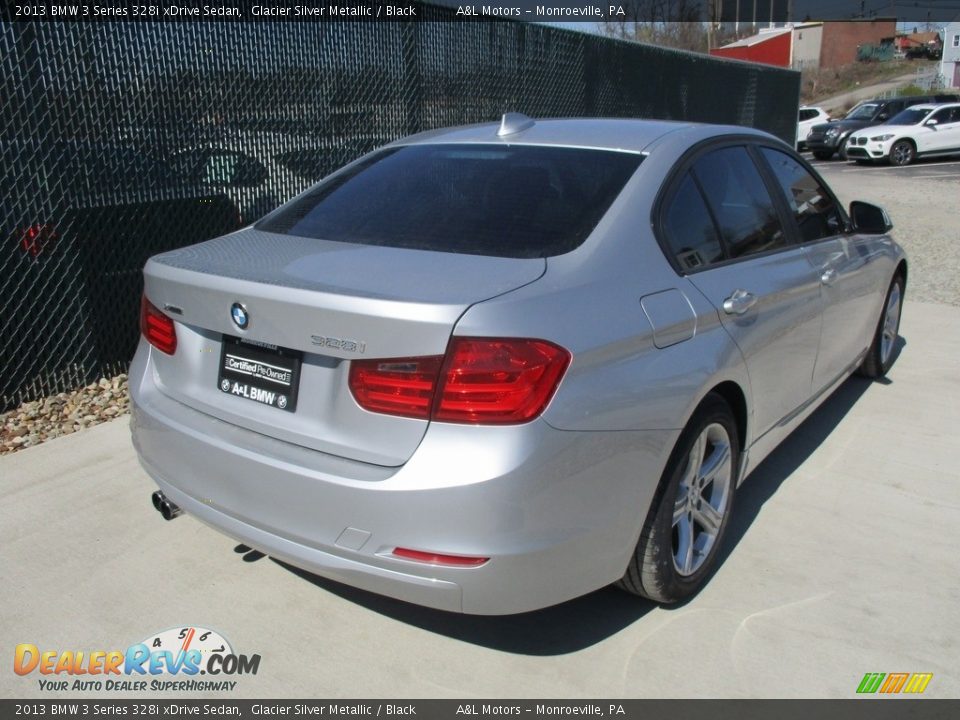 2013 BMW 3 Series 328i xDrive Sedan Glacier Silver Metallic / Black Photo #4