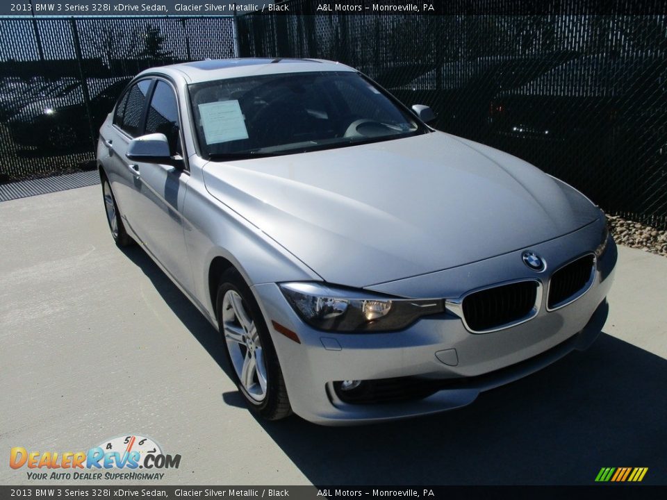 2013 BMW 3 Series 328i xDrive Sedan Glacier Silver Metallic / Black Photo #5
