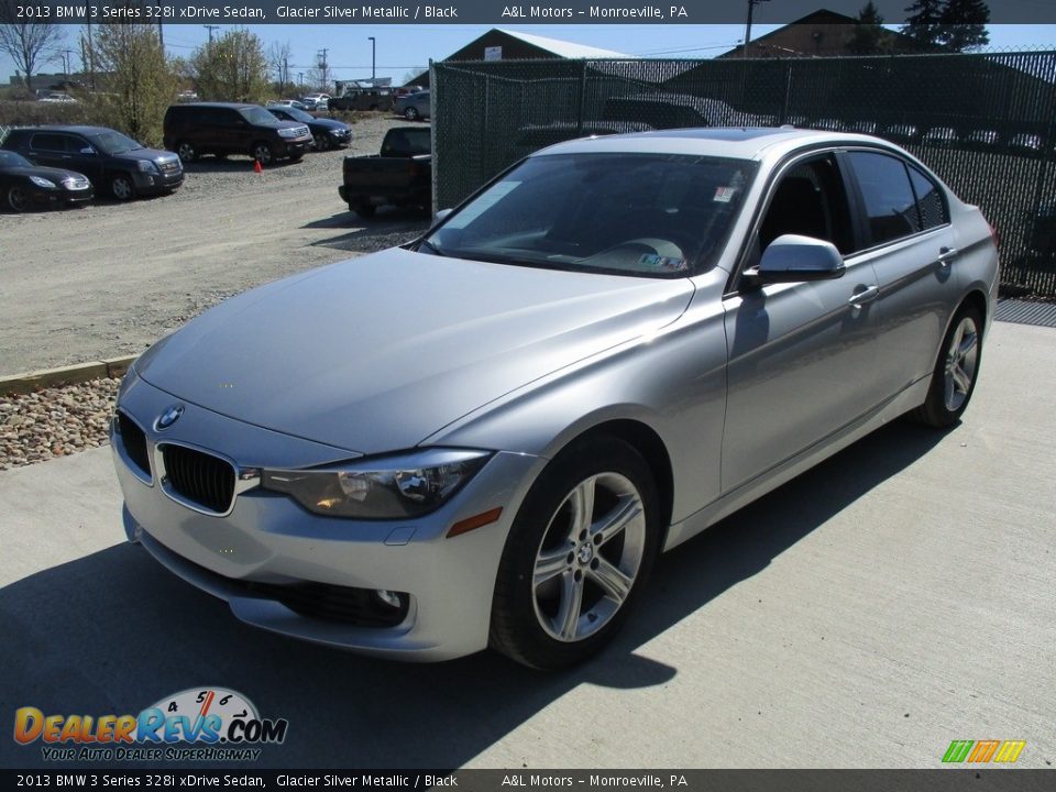 2013 BMW 3 Series 328i xDrive Sedan Glacier Silver Metallic / Black Photo #7
