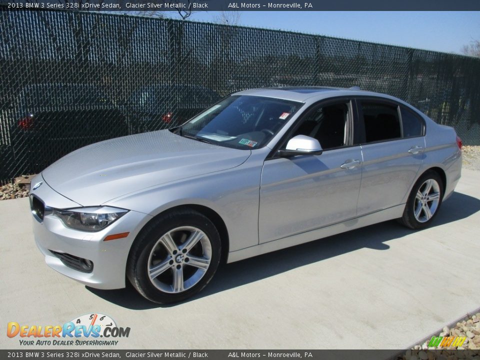 2013 BMW 3 Series 328i xDrive Sedan Glacier Silver Metallic / Black Photo #8