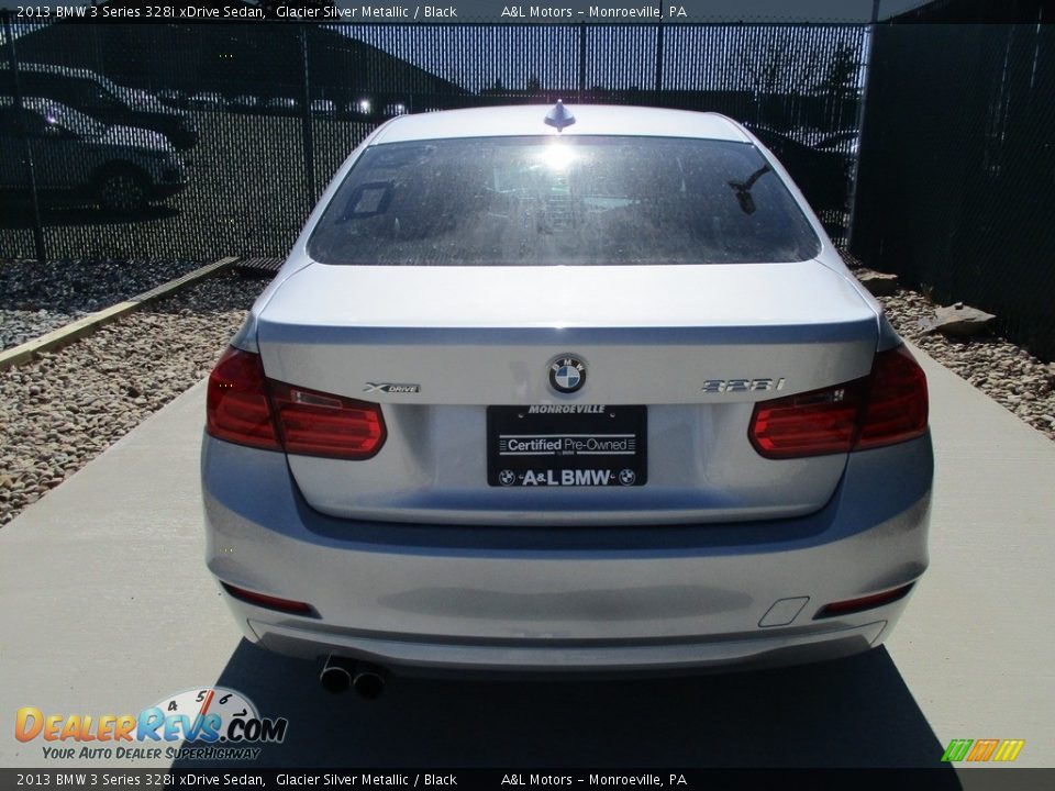 2013 BMW 3 Series 328i xDrive Sedan Glacier Silver Metallic / Black Photo #9