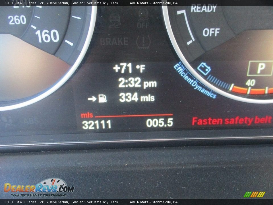 2013 BMW 3 Series 328i xDrive Sedan Glacier Silver Metallic / Black Photo #20