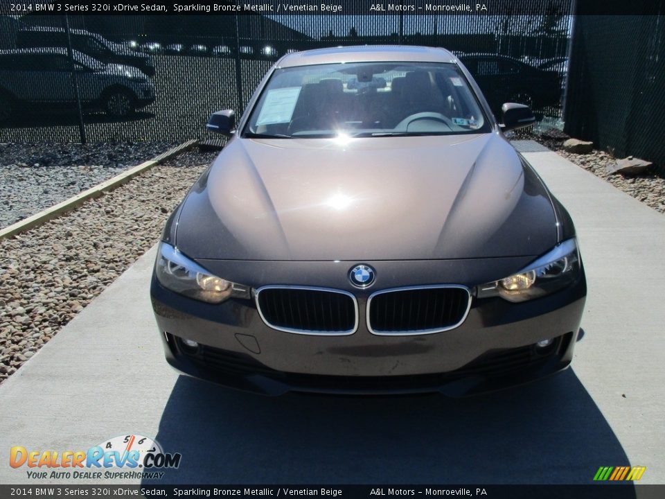 2014 BMW 3 Series 320i xDrive Sedan Sparkling Bronze Metallic / Venetian Beige Photo #6