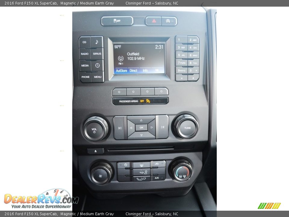 2016 Ford F150 XL SuperCab Magnetic / Medium Earth Gray Photo #7