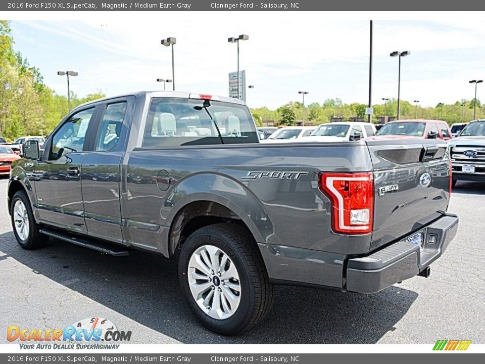 2016 Ford F150 XL SuperCab Magnetic / Medium Earth Gray Photo #11