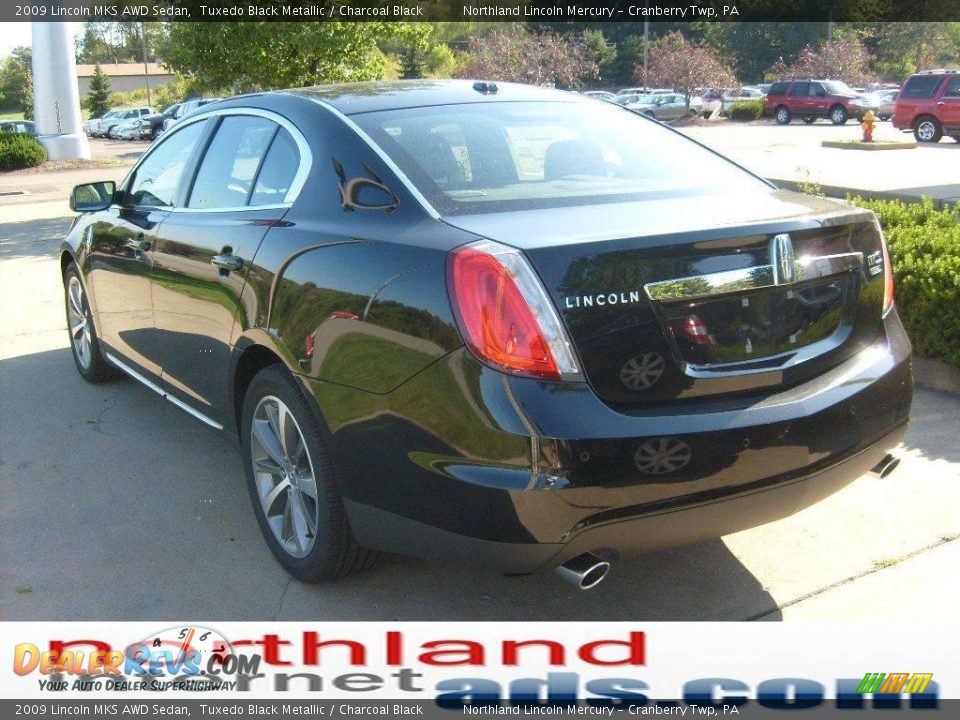 2009 Lincoln MKS AWD Sedan Tuxedo Black Metallic / Charcoal Black Photo #2