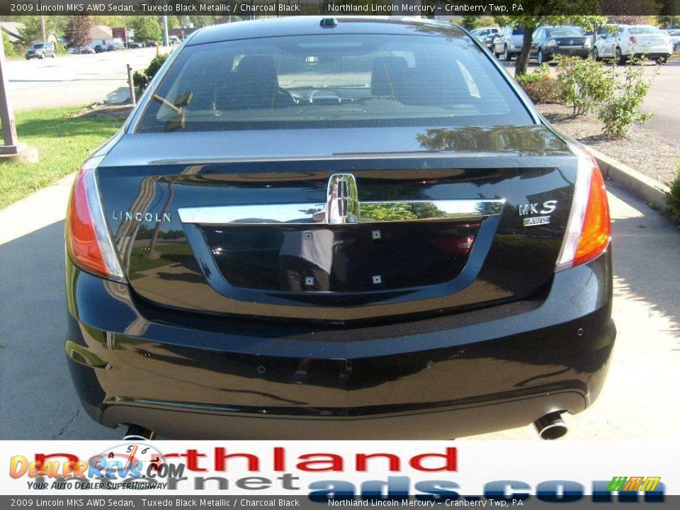 2009 Lincoln MKS AWD Sedan Tuxedo Black Metallic / Charcoal Black Photo #3