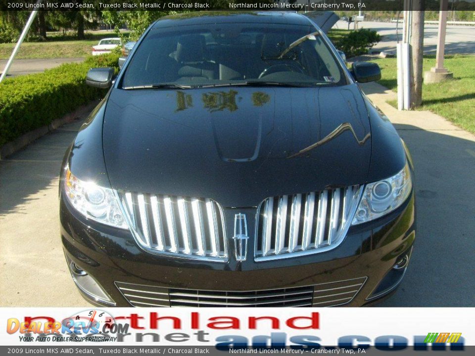 2009 Lincoln MKS AWD Sedan Tuxedo Black Metallic / Charcoal Black Photo #6
