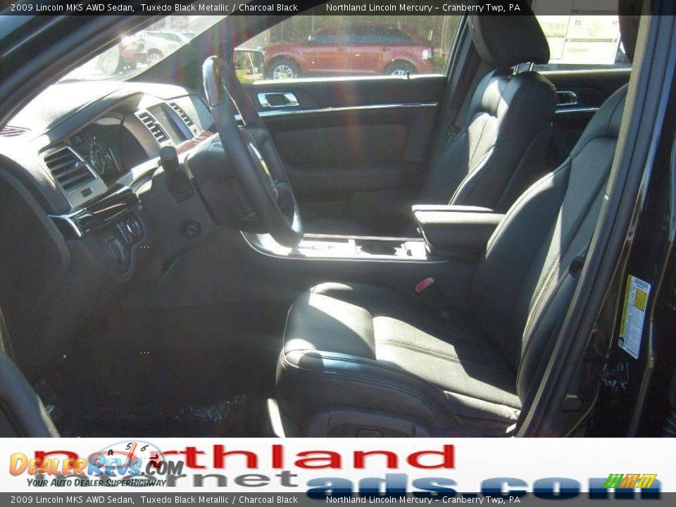 2009 Lincoln MKS AWD Sedan Tuxedo Black Metallic / Charcoal Black Photo #9