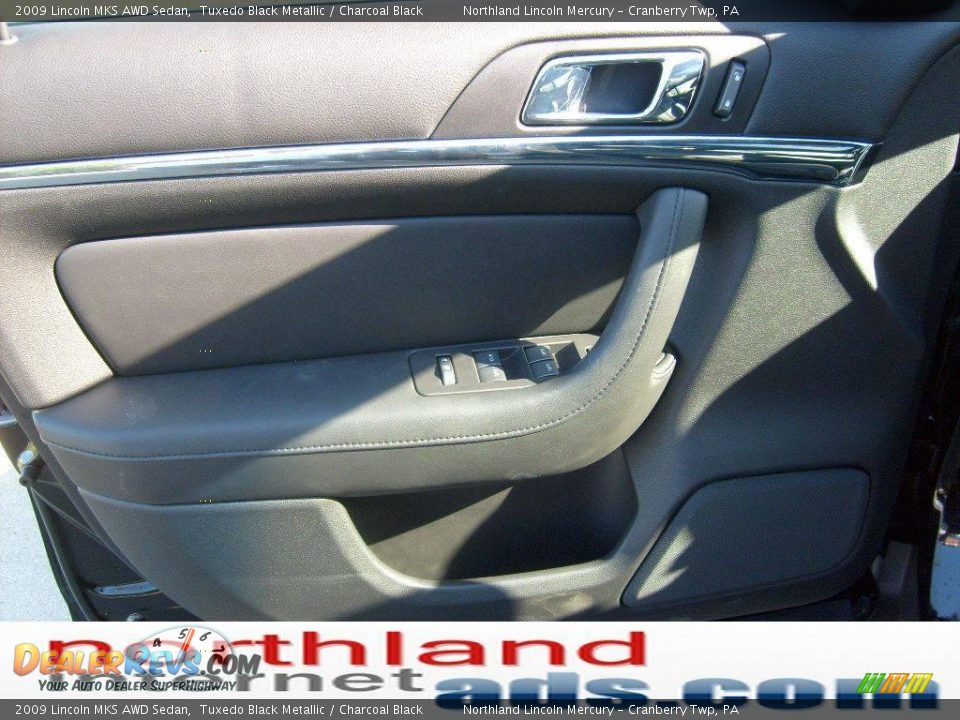 2009 Lincoln MKS AWD Sedan Tuxedo Black Metallic / Charcoal Black Photo #11