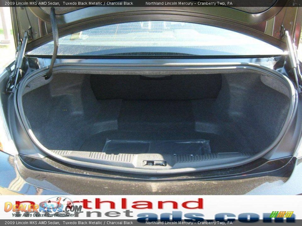 2009 Lincoln MKS AWD Sedan Tuxedo Black Metallic / Charcoal Black Photo #14
