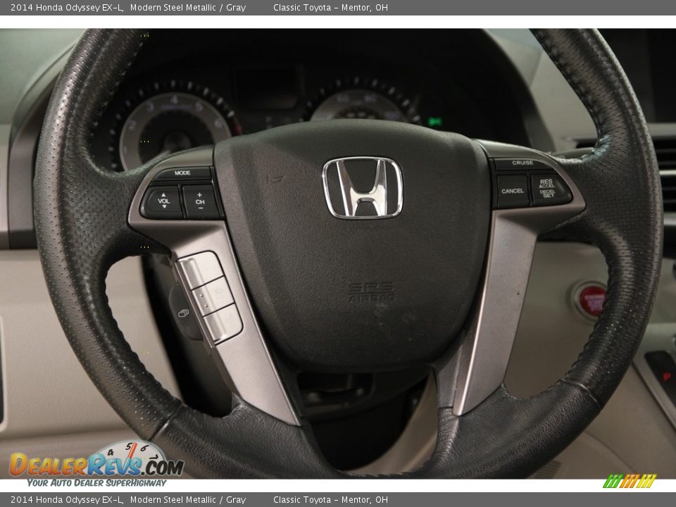 2014 Honda Odyssey EX-L Modern Steel Metallic / Gray Photo #7