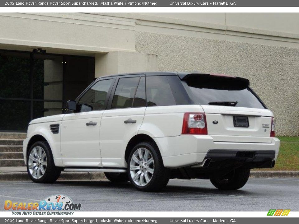 2009 Land Rover Range Rover Sport Supercharged Alaska White / Almond/Nutmeg Photo #6