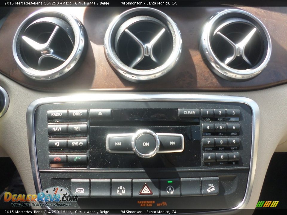 2015 Mercedes-Benz GLA 250 4Matic Cirrus White / Beige Photo #14