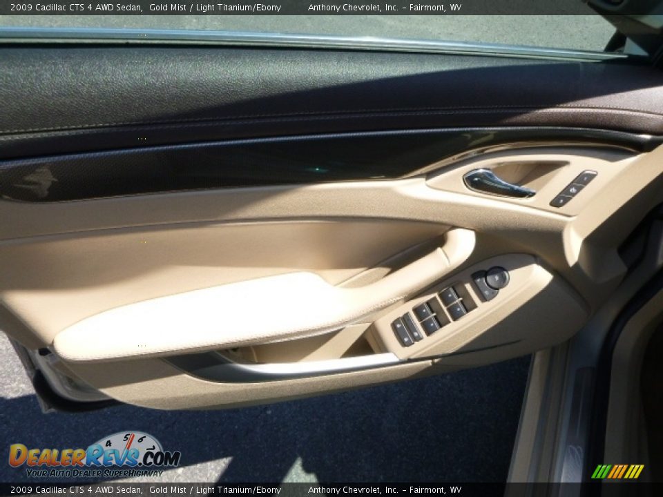 2009 Cadillac CTS 4 AWD Sedan Gold Mist / Light Titanium/Ebony Photo #13