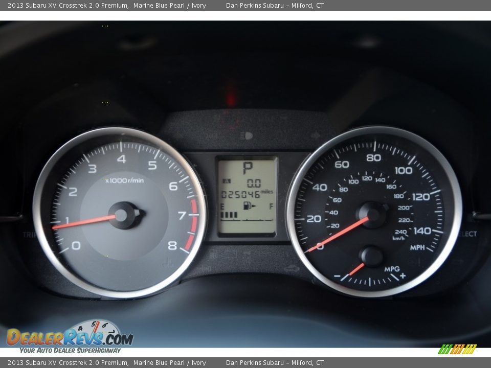 2013 Subaru XV Crosstrek 2.0 Premium Marine Blue Pearl / Ivory Photo #14