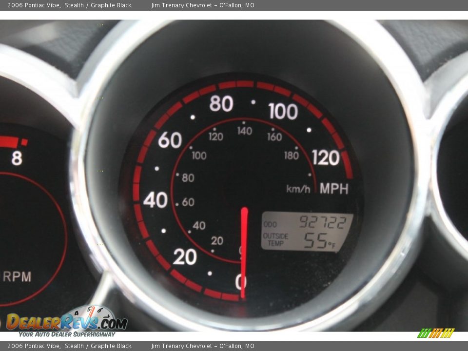 2006 Pontiac Vibe Stealth / Graphite Black Photo #14
