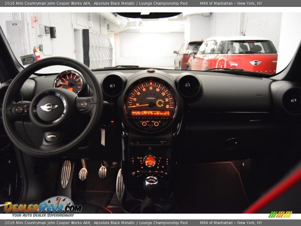 2016 Mini Countryman John Cooper Works All4 Absolute Black Metallic / Lounge Championship Red Photo #13