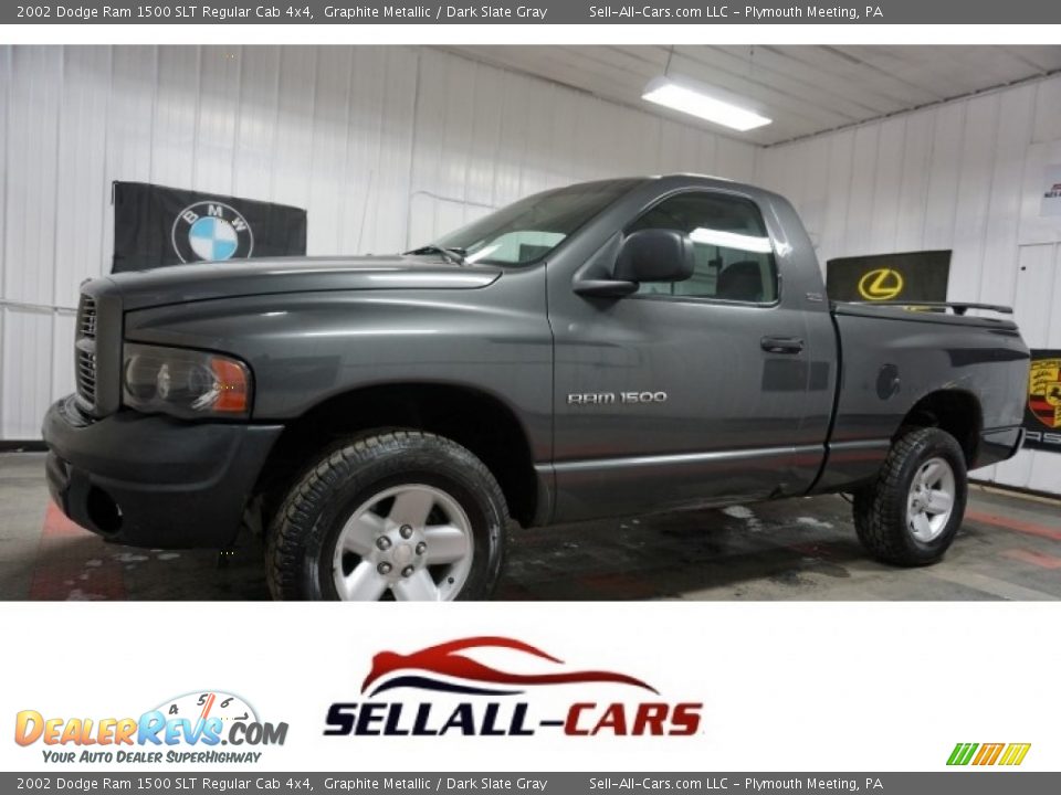 2002 Dodge Ram 1500 SLT Regular Cab 4x4 Graphite Metallic / Dark Slate Gray Photo #1