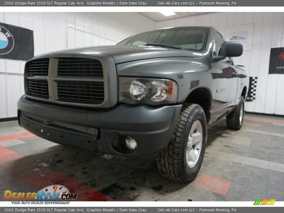 2002 Dodge Ram 1500 SLT Regular Cab 4x4 Graphite Metallic / Dark Slate Gray Photo #3