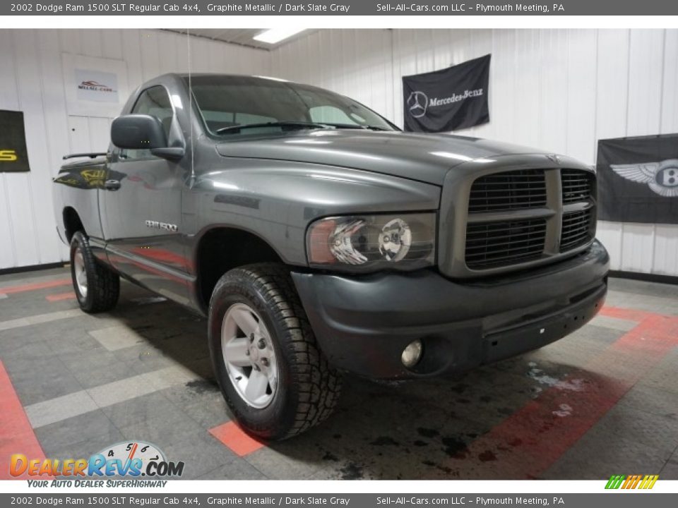 2002 Dodge Ram 1500 SLT Regular Cab 4x4 Graphite Metallic / Dark Slate Gray Photo #5