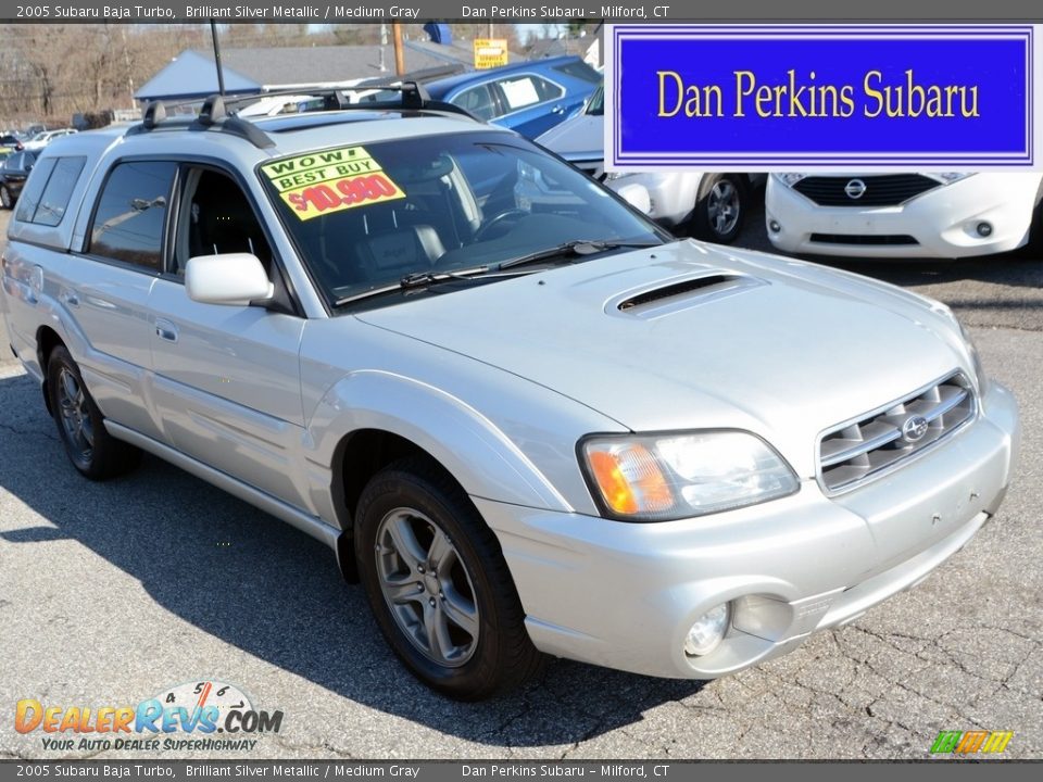 2005 Subaru Baja Turbo Brilliant Silver Metallic / Medium Gray Photo #1