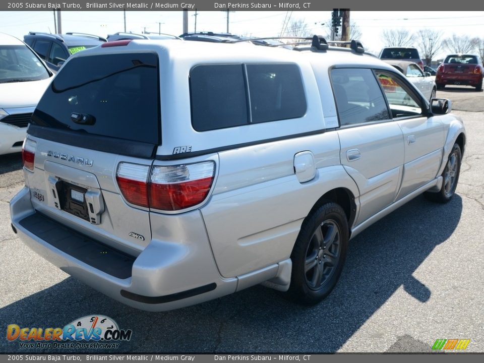 2005 Subaru Baja Turbo Brilliant Silver Metallic / Medium Gray Photo #6