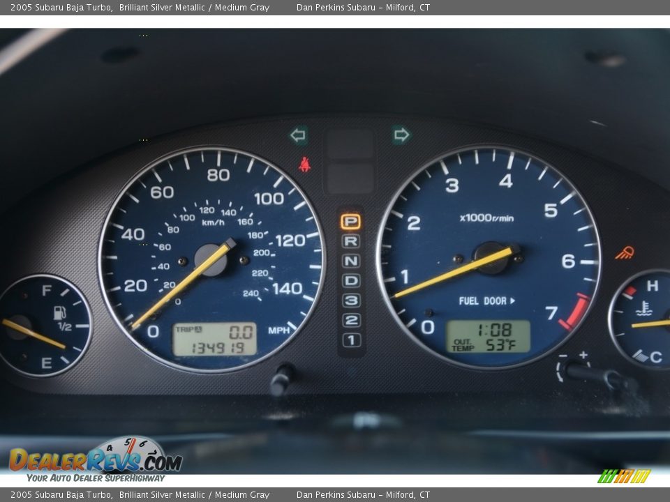 2005 Subaru Baja Turbo Brilliant Silver Metallic / Medium Gray Photo #13
