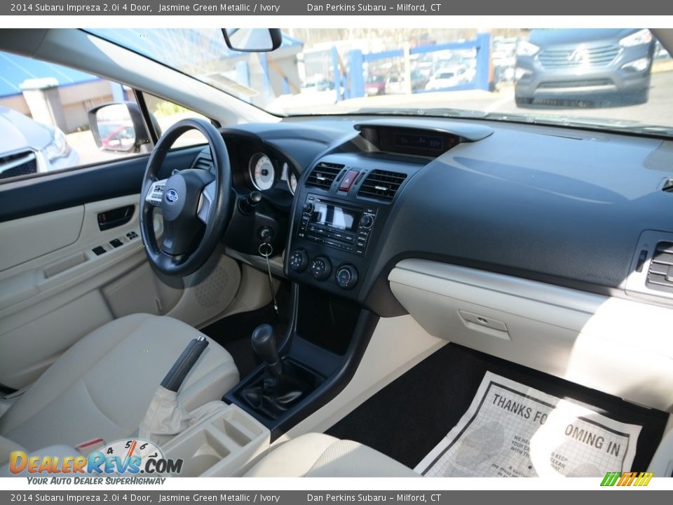 2014 Subaru Impreza 2.0i 4 Door Jasmine Green Metallic / Ivory Photo #9