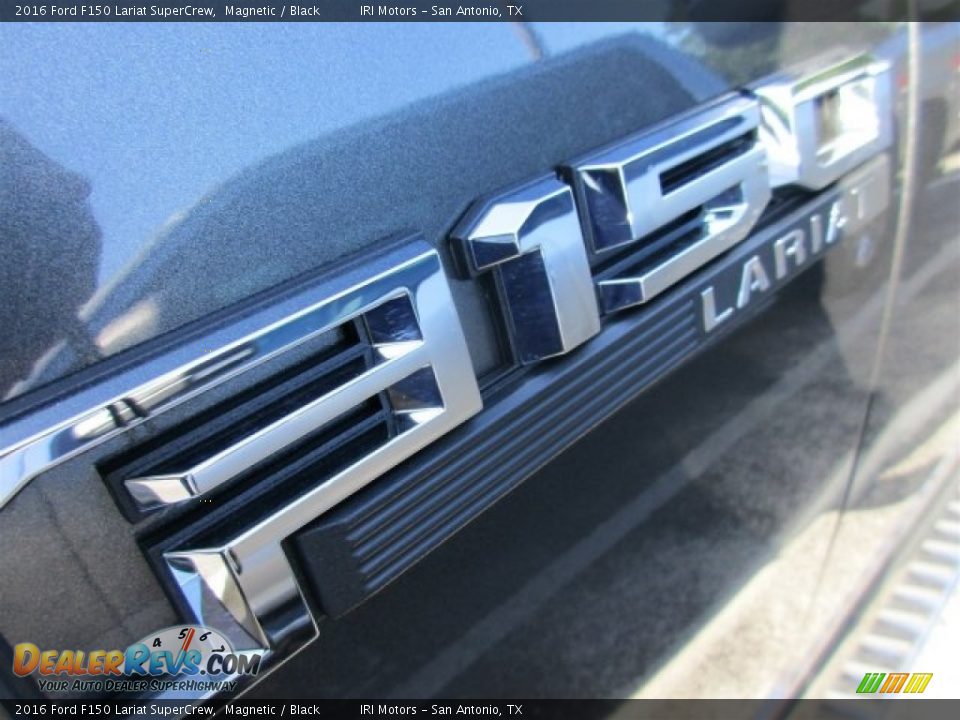 2016 Ford F150 Lariat SuperCrew Magnetic / Black Photo #3