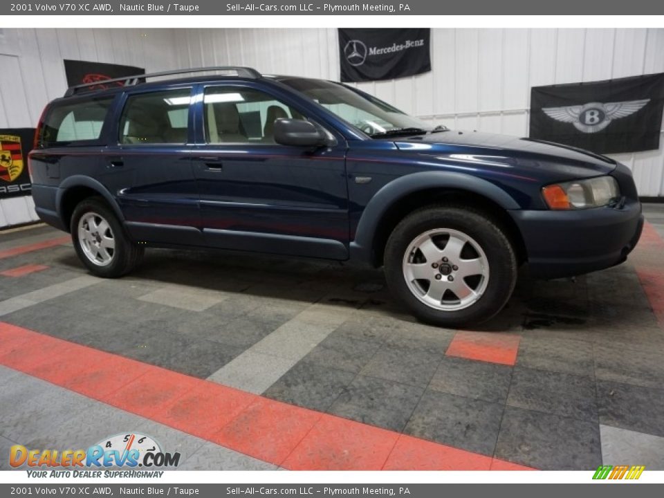 2001 Volvo V70 XC AWD Nautic Blue / Taupe Photo #6