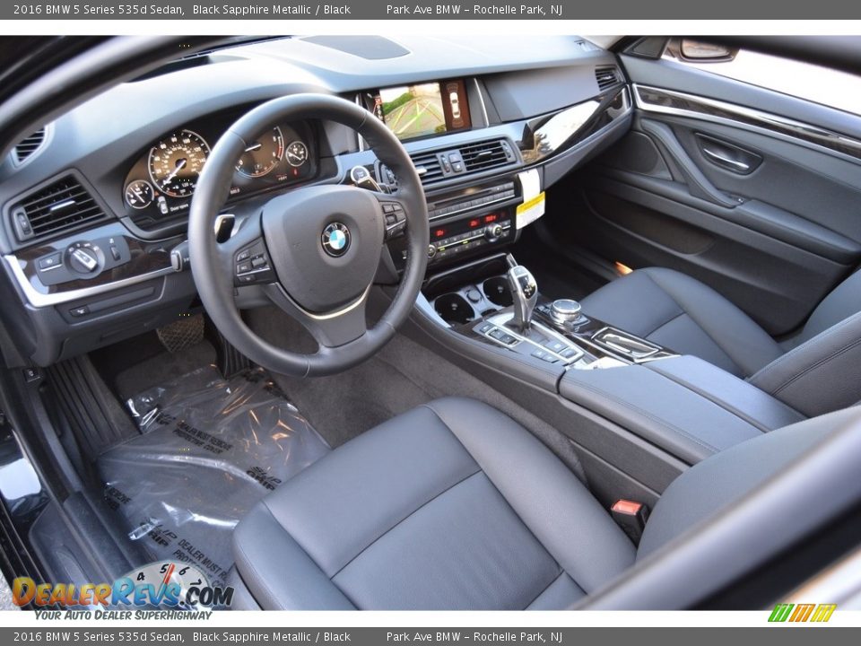 2016 BMW 5 Series 535d Sedan Black Sapphire Metallic / Black Photo #10