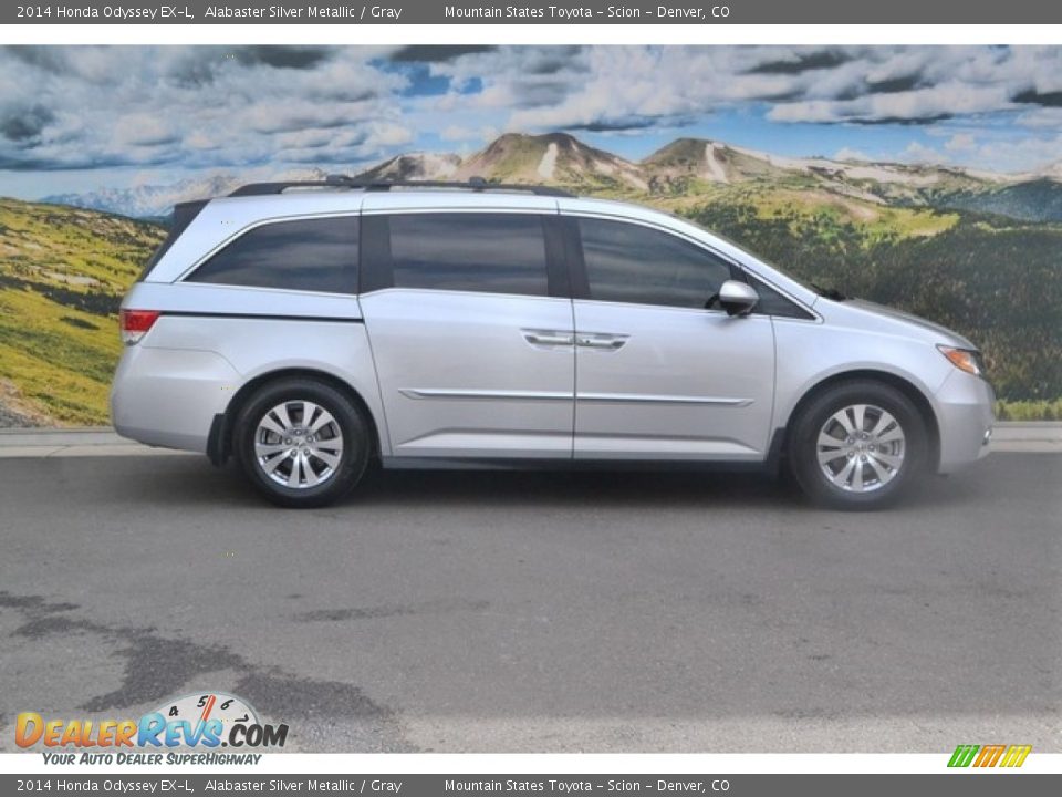 2014 Honda Odyssey EX-L Alabaster Silver Metallic / Gray Photo #2