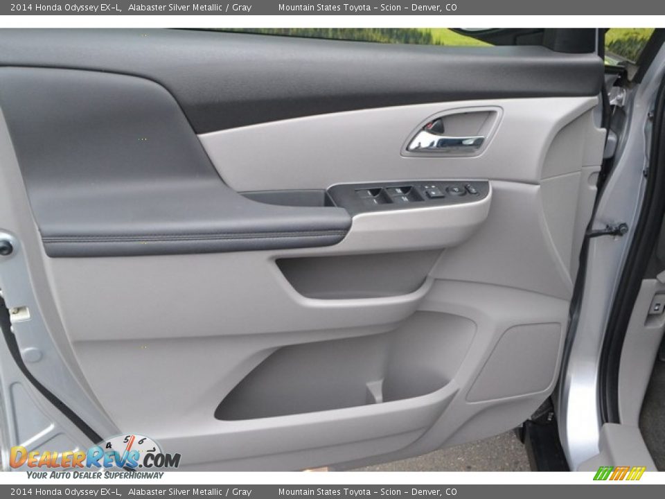 2014 Honda Odyssey EX-L Alabaster Silver Metallic / Gray Photo #27