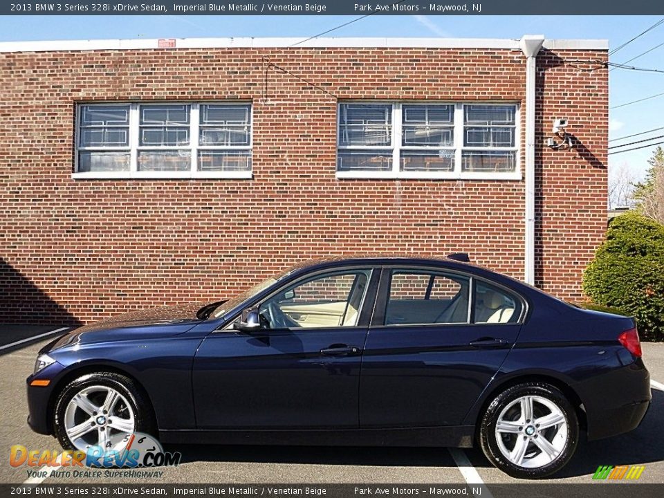 2013 BMW 3 Series 328i xDrive Sedan Imperial Blue Metallic / Venetian Beige Photo #2